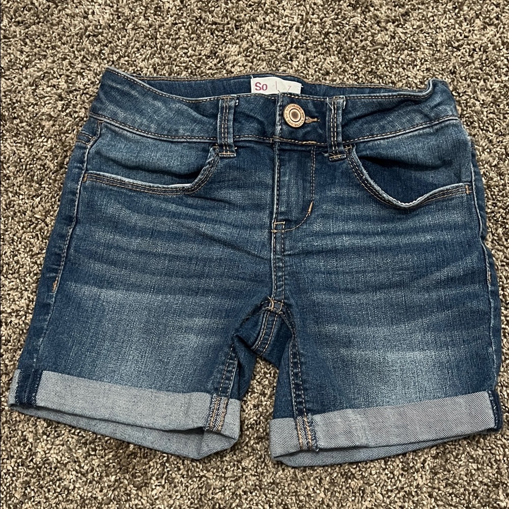 Kids Blue Denim Shorts